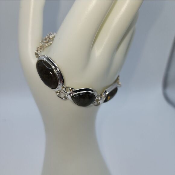 Sterling Labradorite Multi Shapes Bracelet NWOT - Picture 4 of 4